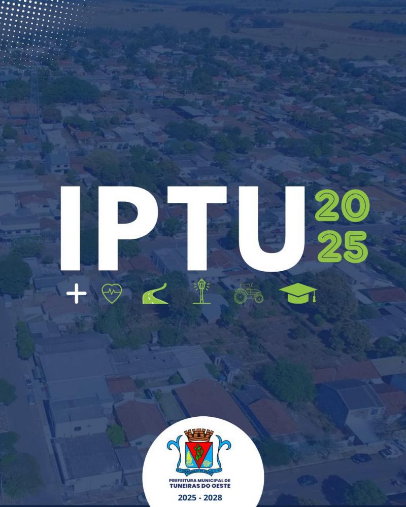 Atenção, contribuinte de Tuneiras do Oeste!